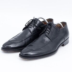 Magnanni Mens Black Leather Split Toe Apron Derby Dress Shoes 11323 Size 9.5 M